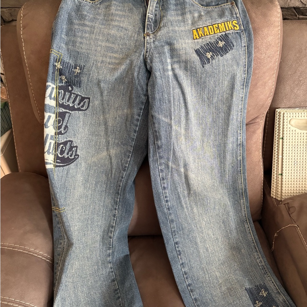 Akademiks Blue Relaxed Jeans
